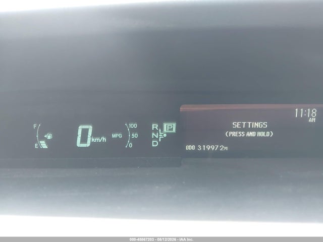2011 Toyota Prius Two მანქანა იყიდება აუქციონზე, vin: JTDKN3DU0B0260703, აუქციონის ნომერი: 45867203