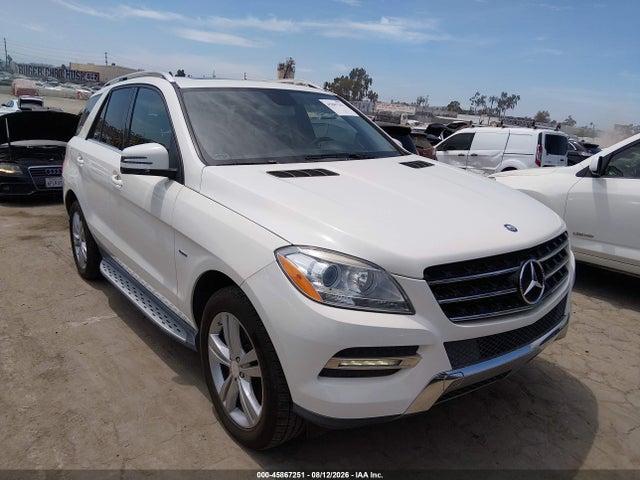 45867251 :رقم المزاد ، 4JGDA5HB0CA017604 vin ، 2012 Mercedes-benz Ml 350 4matic مزاد بيع