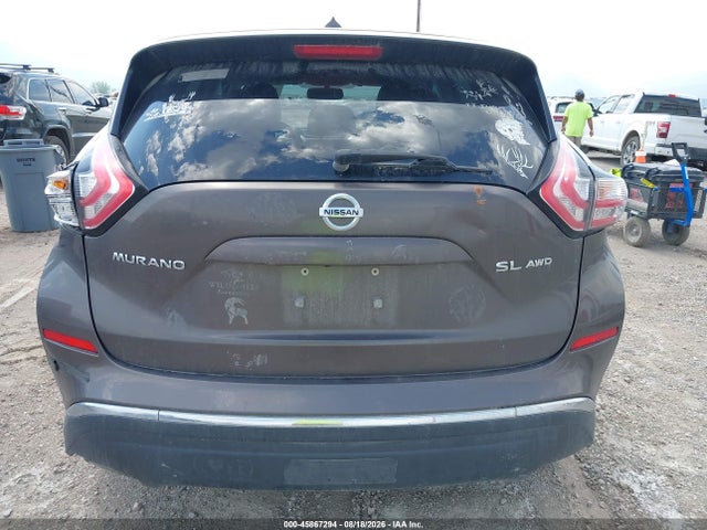 Продажа на аукционе авто 2016 Nissan Murano Sl, vin: 5N1AZ2MH4GN112752, номер лота: 45867294