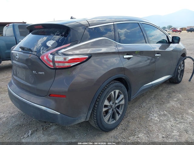 Продажа на аукционе авто 2016 Nissan Murano Sl, vin: 5N1AZ2MH4GN112752, номер лота: 45867294