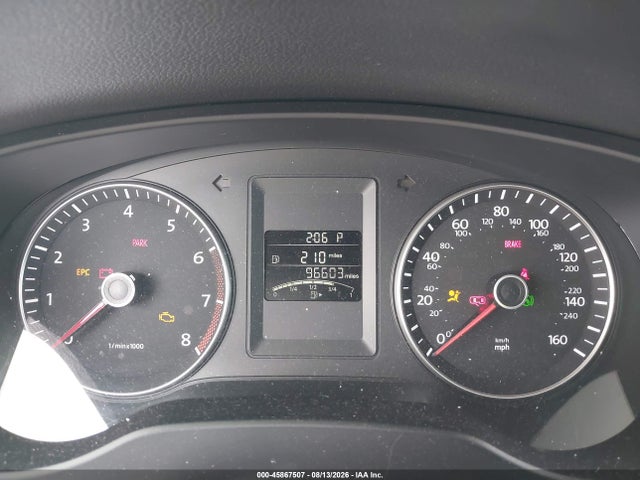 2013 Volkswagen Jetta 2.5l Se მანქანა იყიდება აუქციონზე, vin: 3VWDP7AJ7DM456106, აუქციონის ნომერი: 45867507