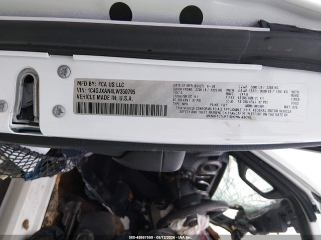 Aukcja sprzedaży 2020 Jeep Wrangler Willys Sport 4x4, vin: 1C4GJXAN4LW350795, numer aukcji: 45867599