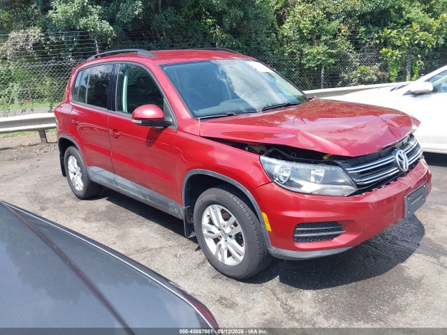 2015 Volkswagen Tiguan S მანქანა იყიდება აუქციონზე, vin: WVGBV7AX6FW091565, აუქციონის ნომერი: 45867981
