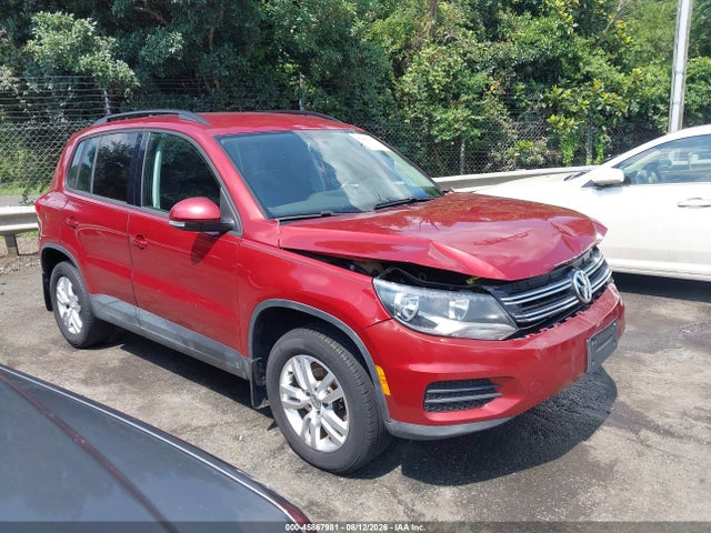 2015 Volkswagen Tiguan S მანქანა იყიდება აუქციონზე, vin: WVGBV7AX6FW091565, აუქციონის ნომერი: 45867981