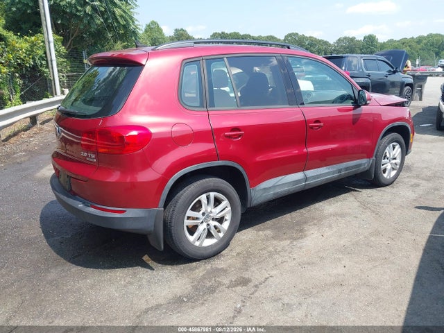 2015 Volkswagen Tiguan S მანქანა იყიდება აუქციონზე, vin: WVGBV7AX6FW091565, აუქციონის ნომერი: 45867981