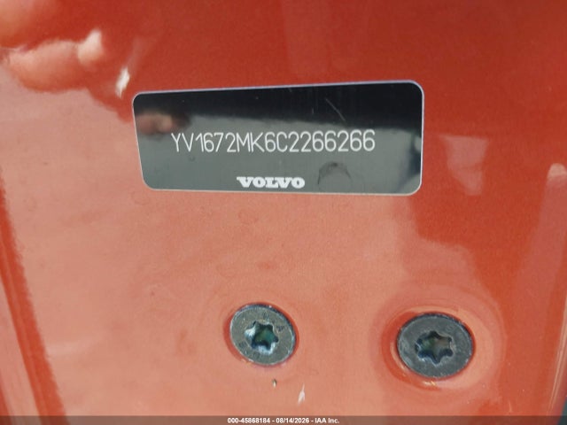 45868184 :رقم المزاد ، YV1672MK6C2266266 vin ، 2012 Volvo C30 T5 مزاد بيع