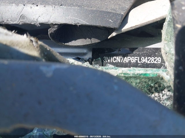 45868310 :رقم المزاد ، 3N1CN7AP6FL942829 vin ، 2015 Nissan Versa 1.6 S مزاد بيع