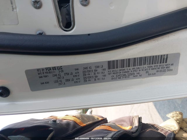 Продаж на аукціоні авто 2020 Dodge Journey Crossroad, vin: 3C4PDCGBXLT225870, номер лоту: 45868486