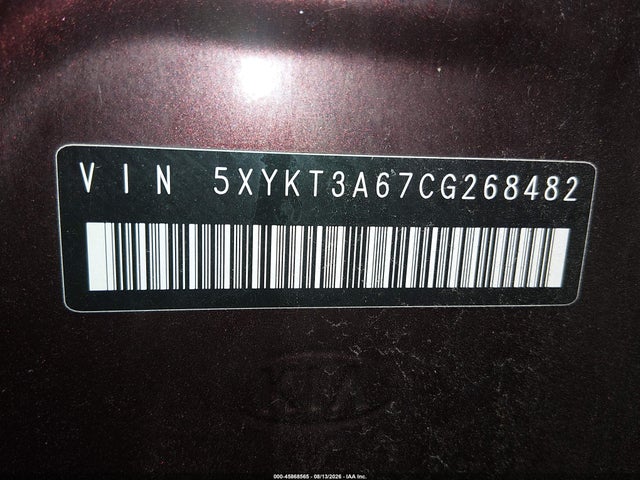 Продаж на аукціоні авто 2012 Kia Sorento Lx, vin: 5XYKT3A67CG268482, номер лоту: 45868565
