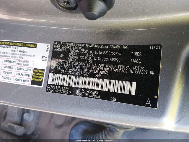 Продаж на аукціоні авто 2022 Lexus Rx 350, vin: 2T2HZMDA1NC321203, номер лоту: 45868618