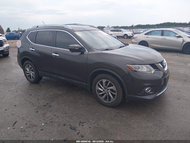 2015 Nissan Rogue Sl მანქანა იყიდება აუქციონზე, vin: 5N1AT2MV0FC813869, აუქციონის ნომერი: 45868748