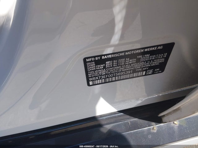 BMW X1 Xdrive28i 2026 WBX73EF00T5695391 Image 9