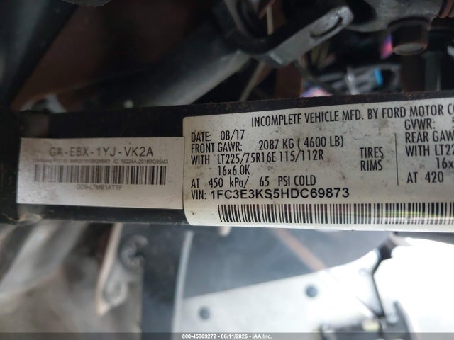 1FC3E3KS5HDC69873 Ford E-350 Stripped