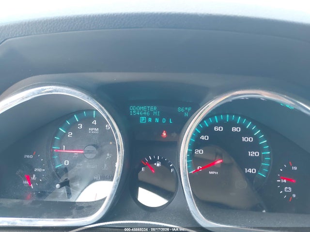 45869334 :رقم المزاد ، 1GNKVJED8CJ399712 vin ، 2012 Chevrolet Traverse Lt W/2lt مزاد بيع