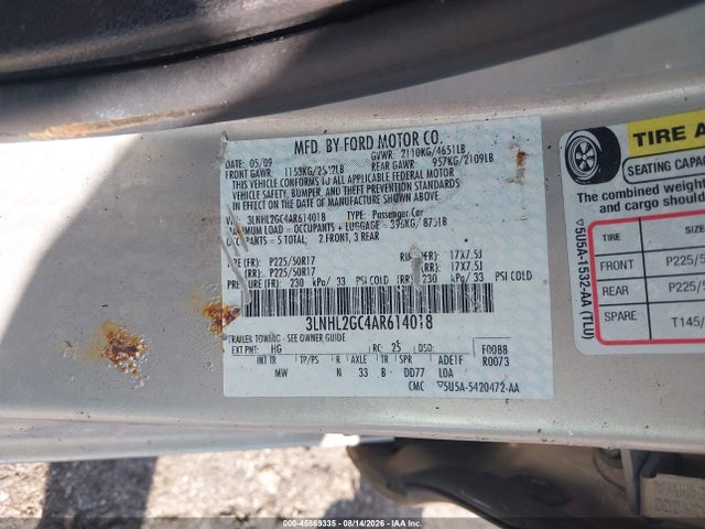 Продаж на аукціоні авто 2010 Lincoln Mkz, vin: 3LNHL2GC4AR614018, номер лоту: 45869335