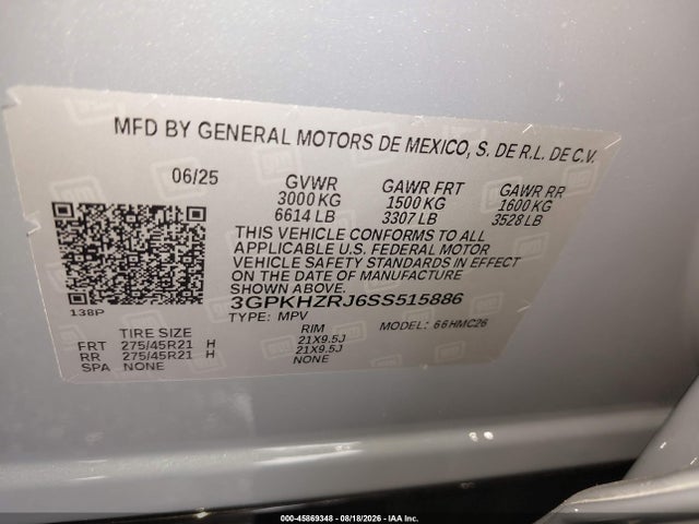 Honda Prologue Elite 2025 3GPKHZRJ6SS515886 Image 9