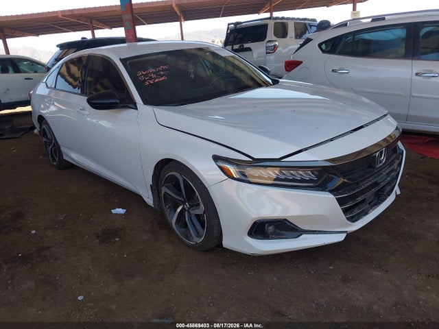 2021 Honda Accord Sport Special Edition მანქანა იყიდება აუქციონზე, vin: 1HGCV1F47MA000741, აუქციონის ნომერი: 45869403