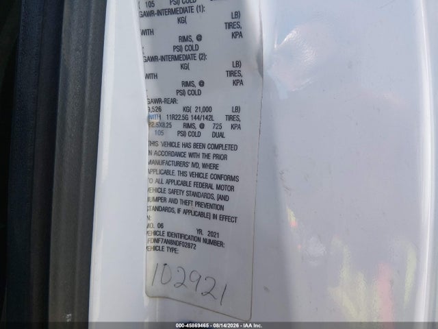 1FDNF7AN8NDF02872 Ford F-750 Gas
