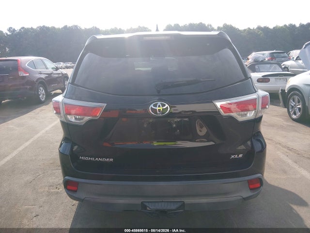45869515 :رقم المزاد ، 5TDKKRFH5GS153498 vin ، 2016 Toyota Highlander Xle V6 مزاد بيع