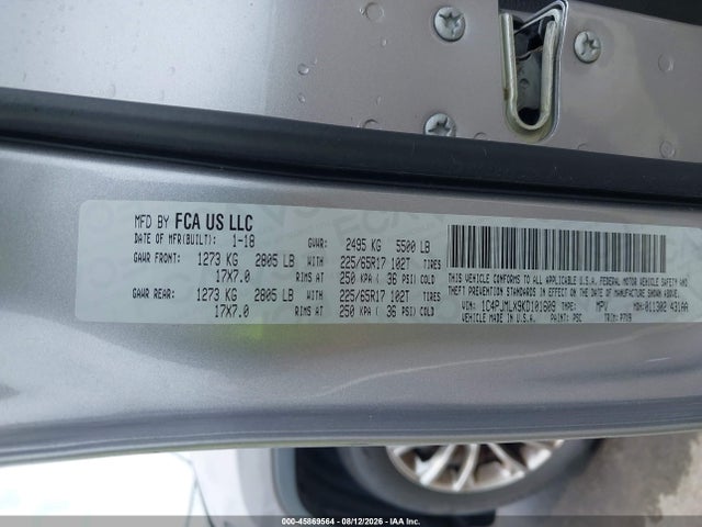 Aukcja sprzedaży 2019 Jeep Cherokee Latitude Plus 4x4, vin: 1C4PJMLX9KD101609, numer aukcji: 45869564