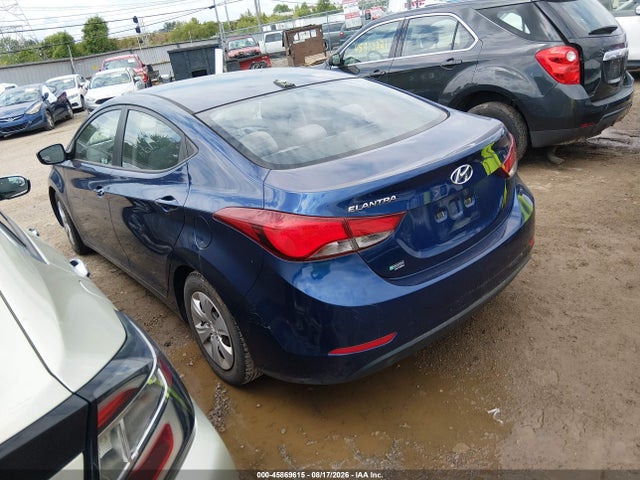 2016 Hyundai Elantra Se მანქანა იყიდება აუქციონზე, vin: 5NPDH4AE5GH715557, აუქციონის ნომერი: 45869615