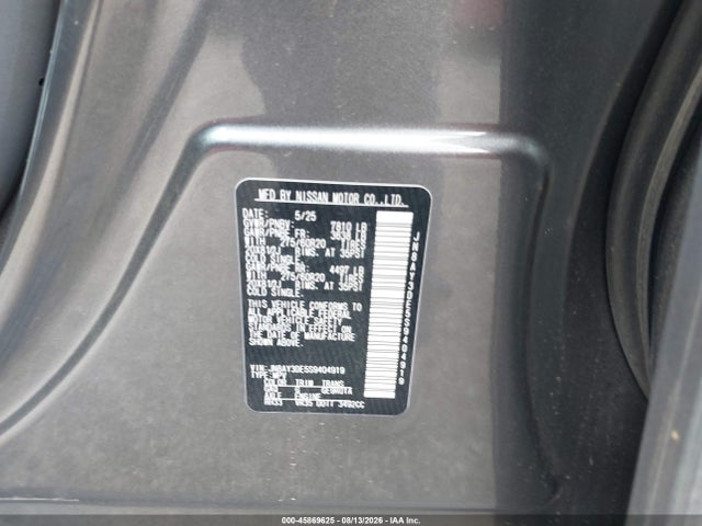 Продажа на аукционе авто 2025 Nissan Armada Pro-4x 4wd, vin: JN8AY3DE5S9404919, номер лота: 45869625