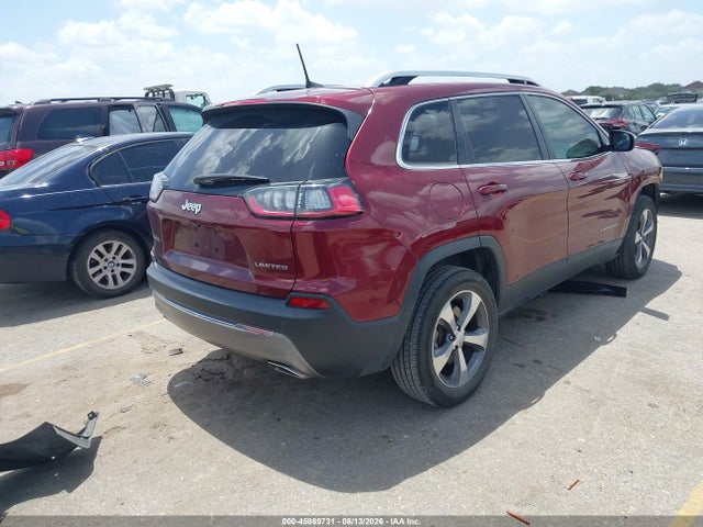 Продаж на аукціоні авто 2019 Jeep Cherokee Limited 4x4, vin: 1C4PJMDX6KD435353, номер лоту: 45869731