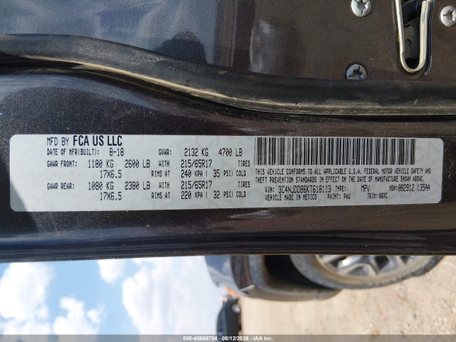 Продажа на аукционе авто 2019 Jeep Compass Trailhawk 4x4, vin: 3C4NJDDB6KT618113, номер лота: 45869754