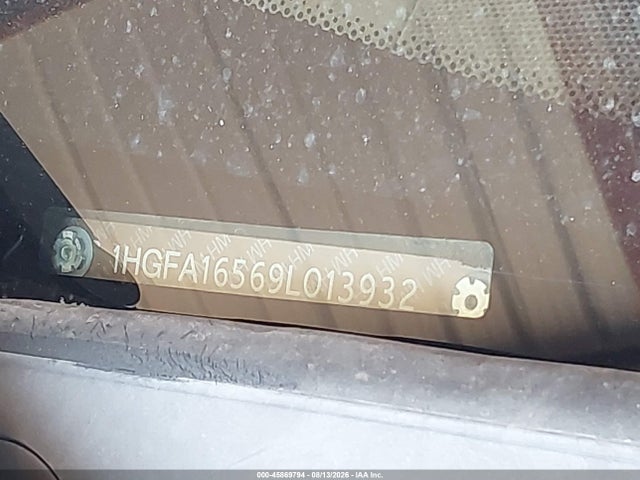 Продаж на аукціоні авто 2009 Honda Civic Lx, vin: 1HGFA16569L013932, номер лоту: 45869794