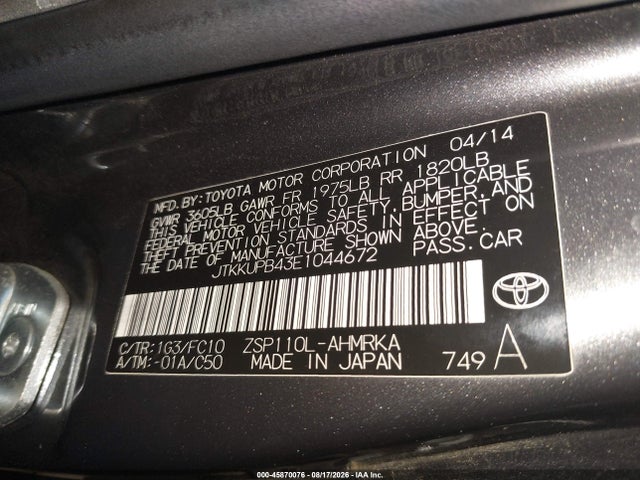 JTKKUPB43E1044672 Toyota SCION XD