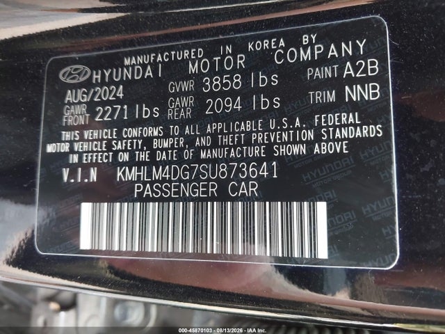Hyundai Elantra Sel Sport 2025 KMHLM4DG7SU873641 Image 9