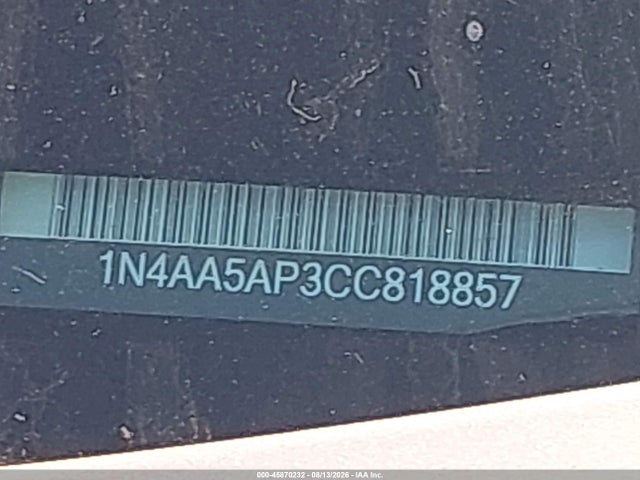 Aukcja sprzedaży 2012 Nissan Maxima 3.5 Sv, vin: 1N4AA5AP3CC818857, numer aukcji: 45870232