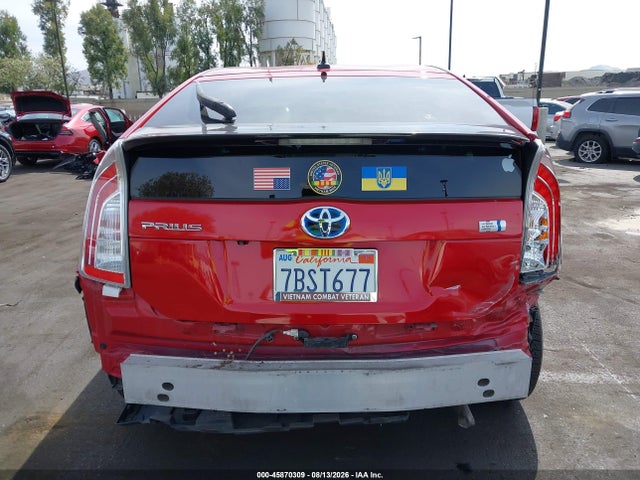 Продажа на аукционе авто 2013 Toyota Prius Three, vin: JTDKN3DU5D5648306, номер лота: 45870309