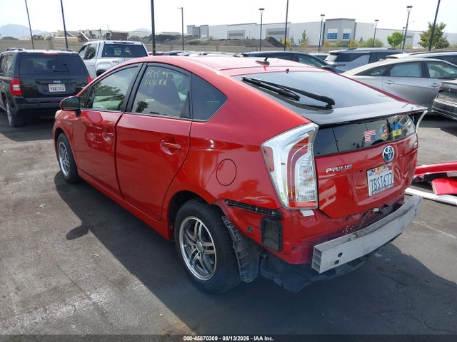 Продажа на аукционе авто 2013 Toyota Prius Three, vin: JTDKN3DU5D5648306, номер лота: 45870309