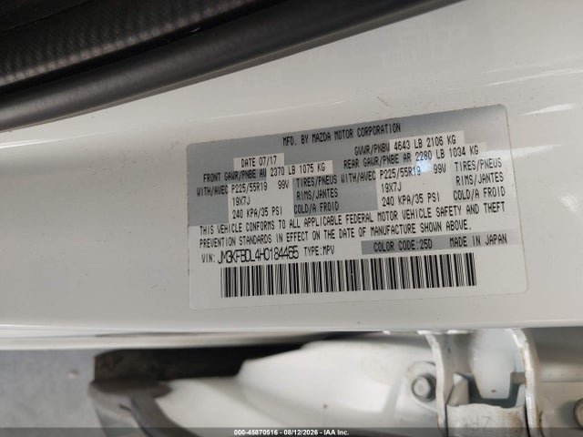 JM3KFBDL4H0184465 Mazda Cx-5 Grand Select