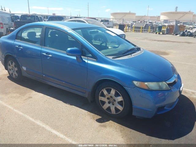 45870600 :رقم المزاد ، 1HGFA165X9L006580 vin ، 2009 Honda Civic Lx مزاد بيع