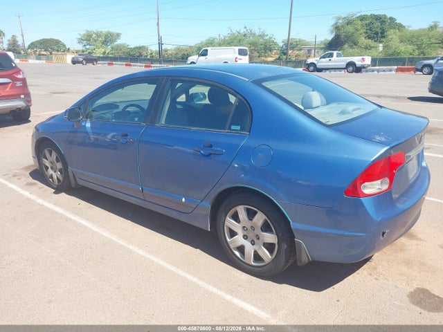 45870600 :رقم المزاد ، 1HGFA165X9L006580 vin ، 2009 Honda Civic Lx مزاد بيع