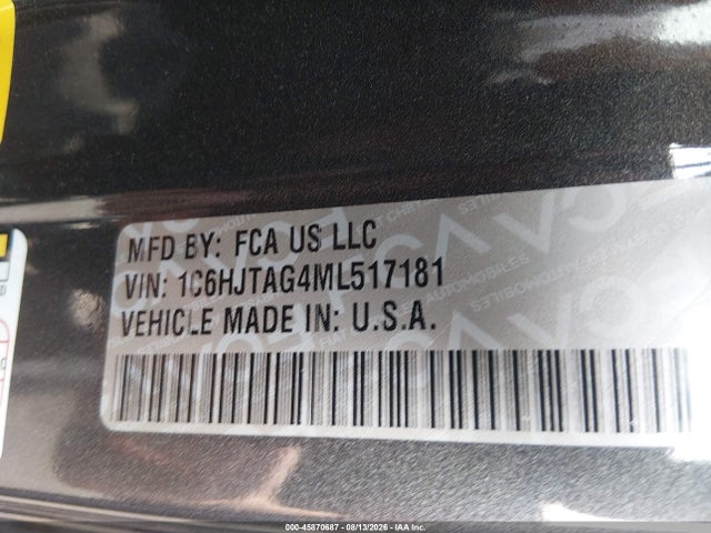 Продаж на аукціоні авто 2021 Jeep Gladiator Willys 4x4, vin: 1C6HJTAG4ML517181, номер лоту: 45870687