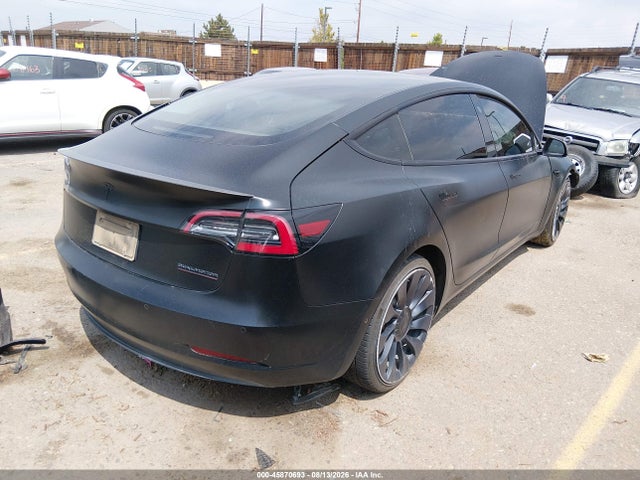 45870693 :رقم المزاد ، 5YJ3E1EC6NF105822 vin ، 2022 Tesla Model 3 Performance Dual Motor All-wheel Drive مزاد بيع