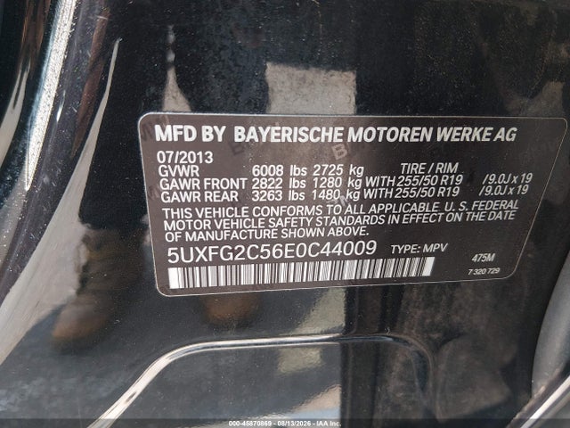 Продажа на аукционе авто 2014 Bmw X6 Xdrive35i, vin: 5UXFG2C56E0C44009, номер лота: 45870869
