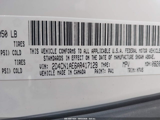 Aukcja sprzedaży 2009 Dodge Grand Caravan Cv, vin: 2D4HN11E89R609671, numer aukcji: 45871024