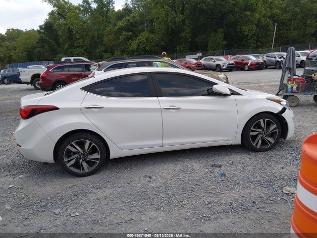 2015 Hyundai Elantra Limited მანქანა იყიდება აუქციონზე, vin: 5NPDH4AE3FH557427, აუქციონის ნომერი: 45871048