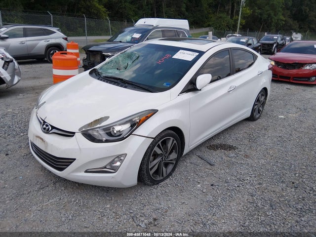 2015 Hyundai Elantra Limited მანქანა იყიდება აუქციონზე, vin: 5NPDH4AE3FH557427, აუქციონის ნომერი: 45871048