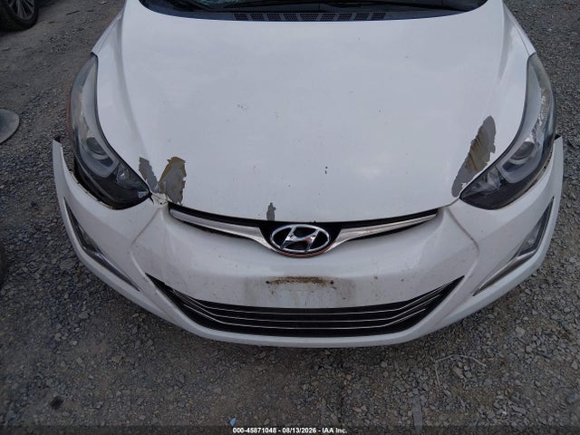 2015 Hyundai Elantra Limited მანქანა იყიდება აუქციონზე, vin: 5NPDH4AE3FH557427, აუქციონის ნომერი: 45871048