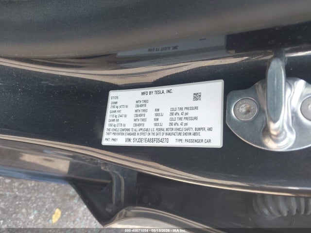 5YJ3E1EA8SF054270 Tesla Model 3 Long Range Rear-wheel Drive/standard Rear-wheel Drive