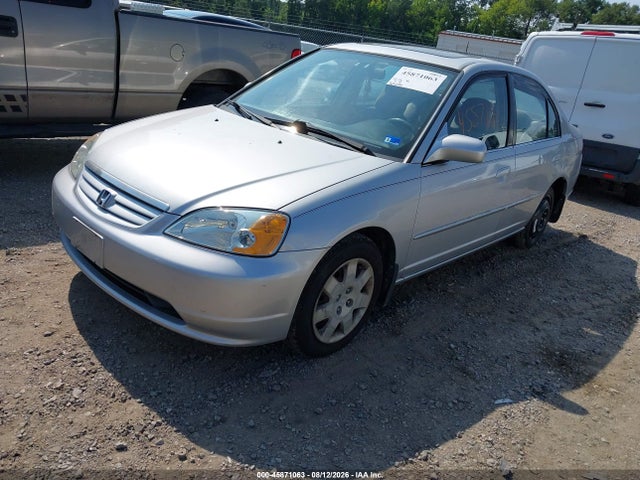 45871063 :رقم المزاد ، 1HGES26742L013935 vin ، 2002 Honda Civic Ex مزاد بيع
