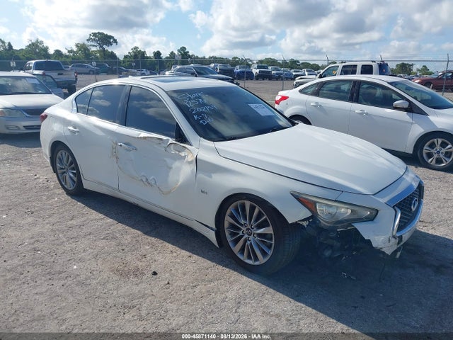 2020 Infiniti Q50 Luxe მანქანა იყიდება აუქციონზე, vin: JN1EV7APXLM202159, აუქციონის ნომერი: 45871140