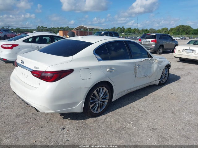 2020 Infiniti Q50 Luxe მანქანა იყიდება აუქციონზე, vin: JN1EV7APXLM202159, აუქციონის ნომერი: 45871140