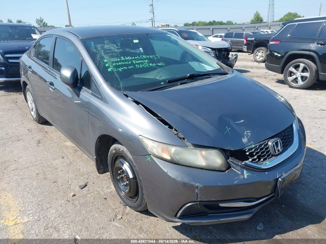 45871564 :رقم المزاد ، 19XFB2F57DE025686 vin ، 2013 Honda Civic Lx مزاد بيع