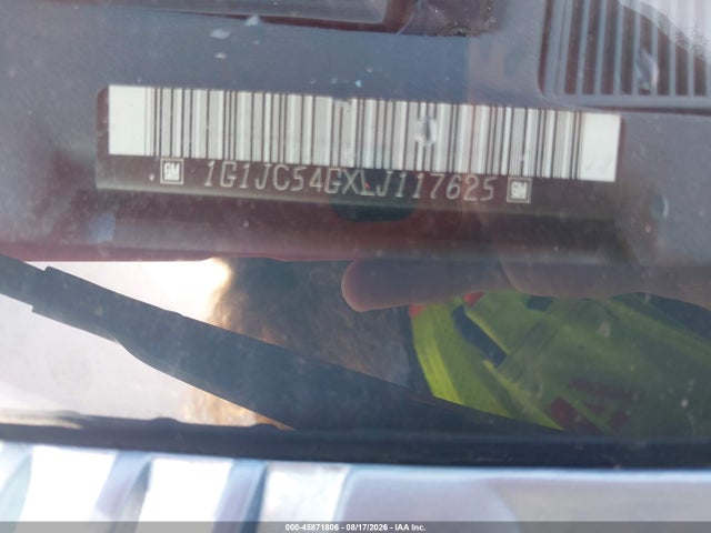 45871806 :رقم المزاد ، 1G1JC54GXLJ117625 vin ، 1990 Chevrolet Cavalier Vl مزاد بيع